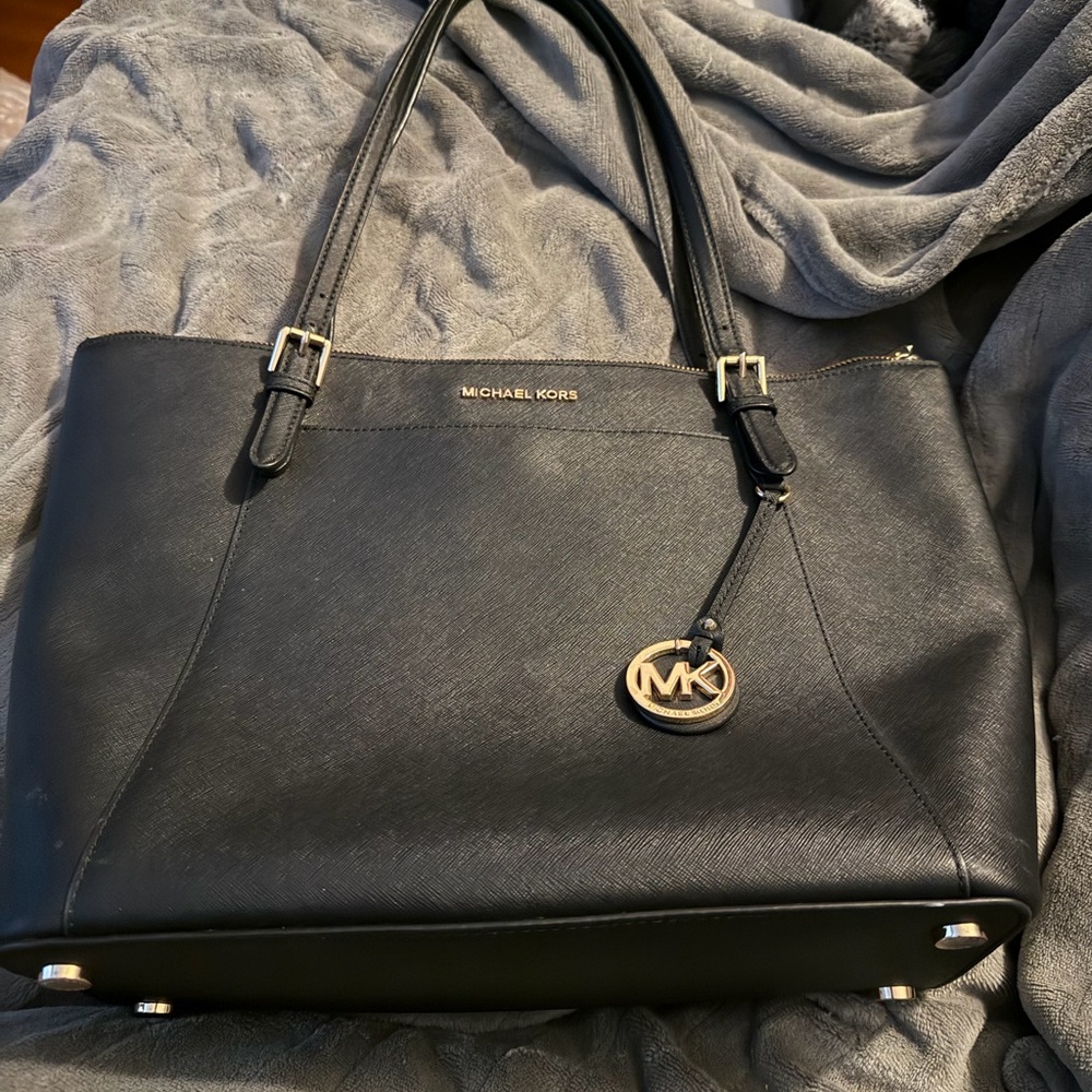 Michael Kors Black Saffiano Leather Tote